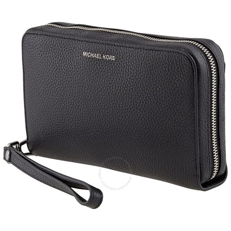 michael kors black wallet with zipper|Women's Black Designer Wallets .